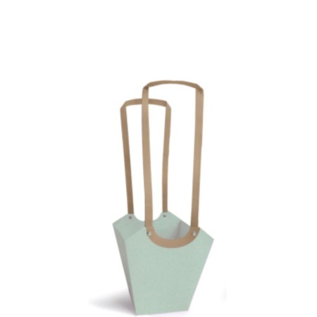 Shopper carta aqua medium 10x17 h19cm 10pz. Sage